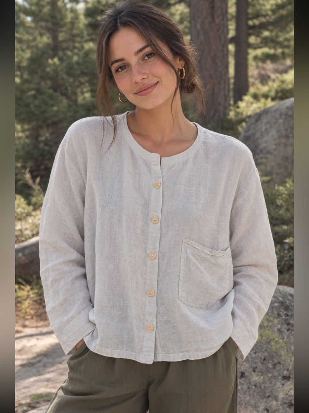 FLAX Linen Chore Jacket